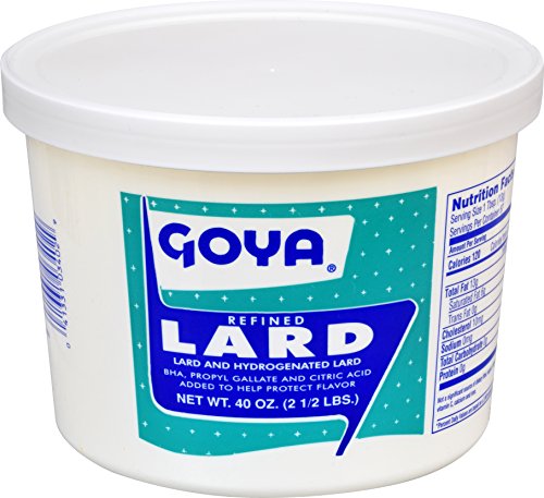 Goya Manteca Lard for Cooking and Baking, Rich Flavor for Tamales, 4 Pound | Bulk 4 Pound Tub, Premium Pork Fat, Rich Flavor for Tamales, Empanadas, And Pastries, Enjoy Any Time of Day, Great Taste