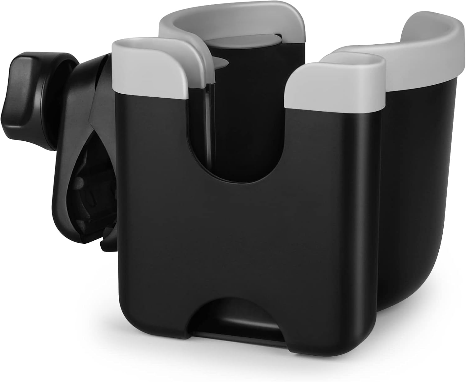 Accmor Stroller Cup Holder with Phone Holder, Bike Cup Holder, Universal Cup Holder for Uppababy Nuna Strollers, 2-in-1 Drinks Holder for Walker