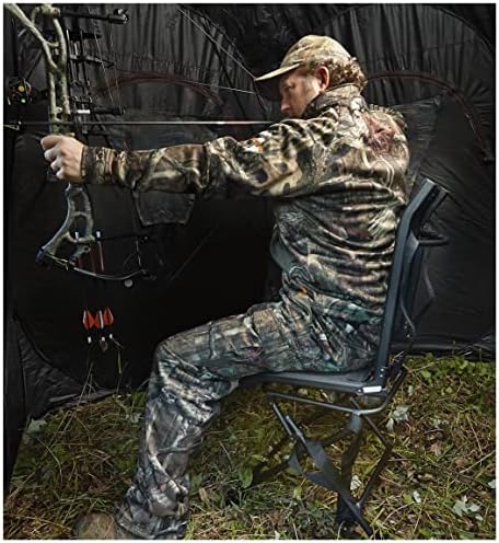 Guide Gear 360º Swivel Hunting Blind Chair, Lightweight, Portable Mesh Hunt Seat, 300-lbs Capacity