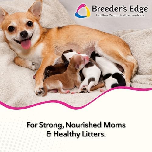 Breeder's Edge Oxy Momma Soft Chews, Postnatal Vitamin Supplement for Lactating Dogs and Cats, Supports Recovery, Hormones, and Next Pregnancy - for Medium & Large Dogs, 40ct Soft Chews