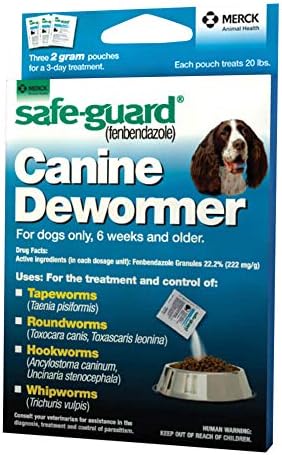 Pro-Sense Safe-Guard 4, Canine Dewormer for Dogs, 3-Day Treatment