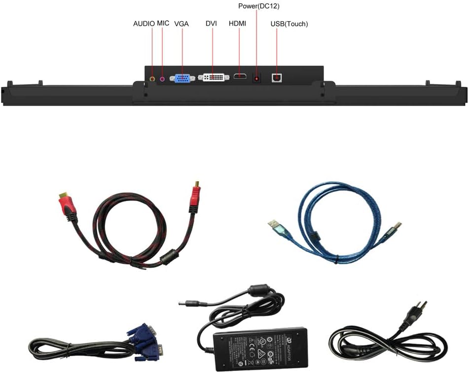 GreenTouch 18.5 Industrial Touch Monitor Open Frame, HDMI/VGA/DVI Interface, Muliti Touch Capacitive Touch Screen Technology