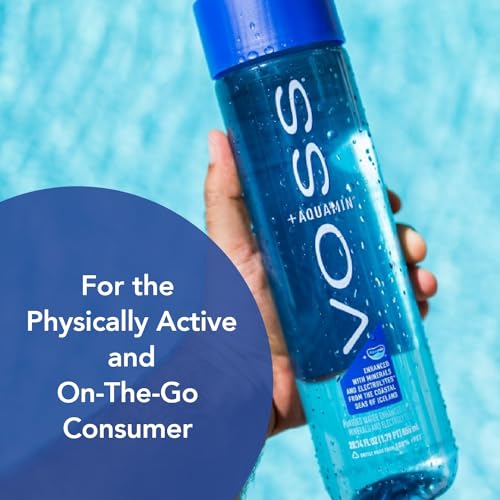 VOSS+ Aquamin Enhanced Water - 12 Pack Bottles, 850ml - Purified Hydrating