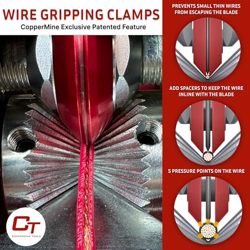 Wire Stripping Machine, Drill Powered Benchtop Wire Stripper Machine for 18 AWG to 1-1/2" Cable, Large Cable Wire Stripper