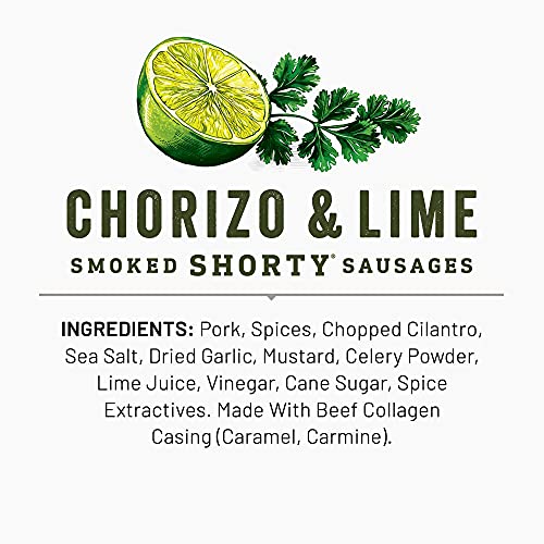 Duke's Pork Chorizo & Lime Smoked Shorty Sausages, 5 oz.