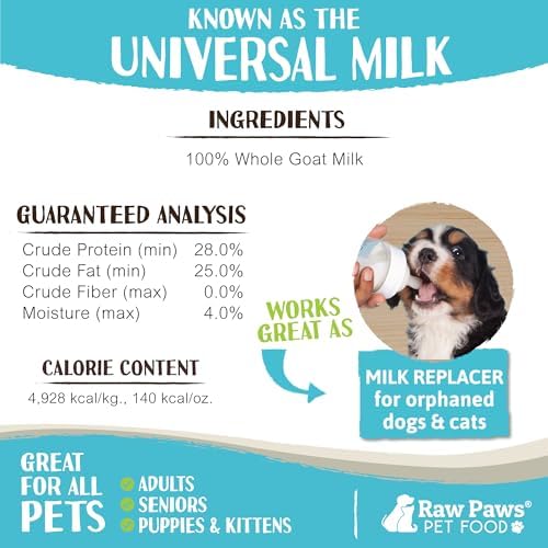 Raw Paws Whole Goat Milk Powder for Dogs & Cats, 7-oz - Food Topper