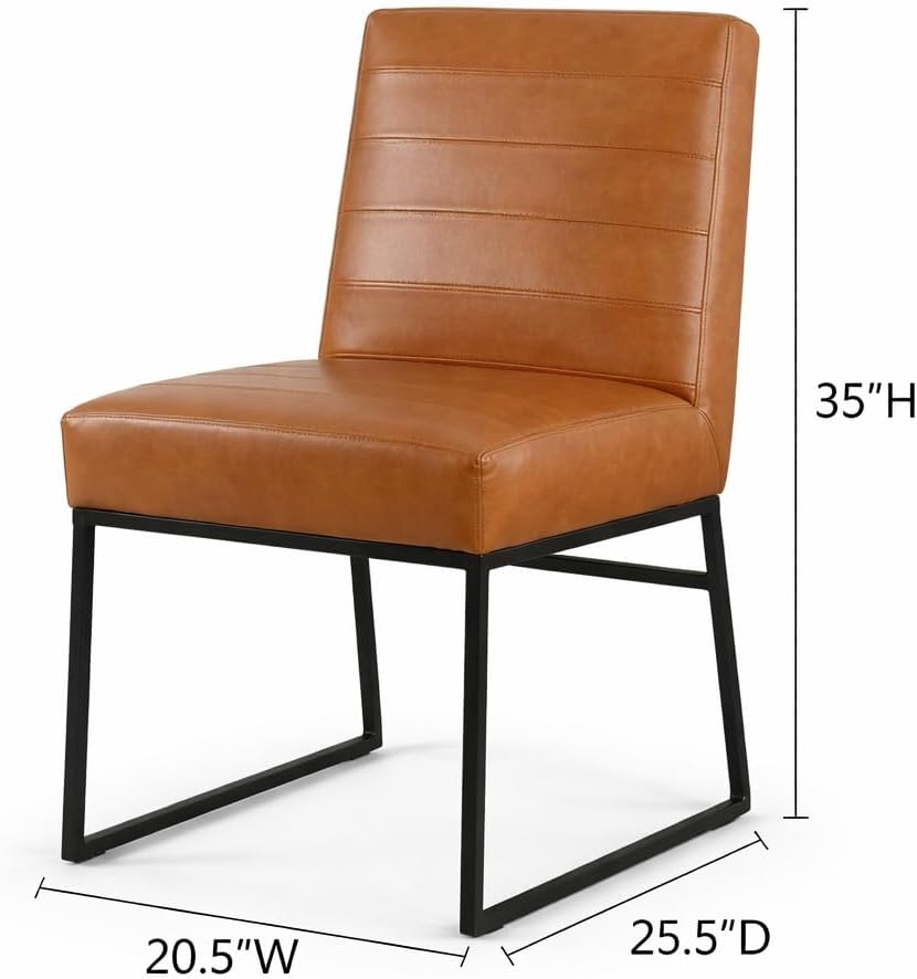 HomePop Parsons Dining Chair - Red & Gold Damask (Single Pack)
