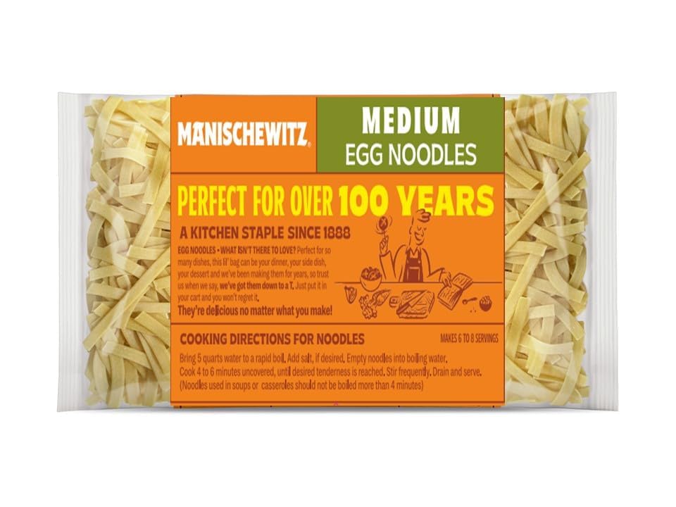 Manischewitz, Medium Noodles, 12 oz