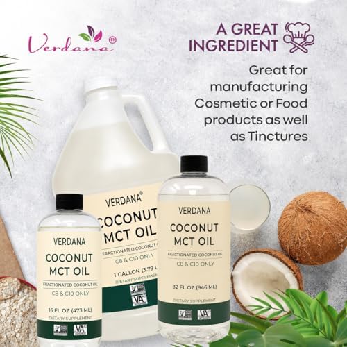 Verdana Food Grade MCT Oil 16 oz – For Keto Coffee