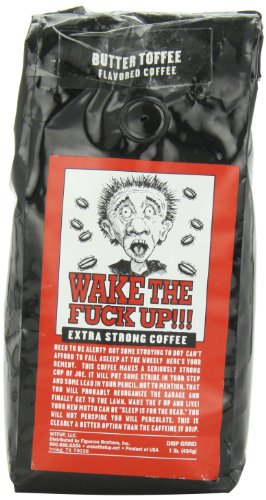 Wake the F'Up Uncensored Coffee, Original Extra Strong, 1 Pound