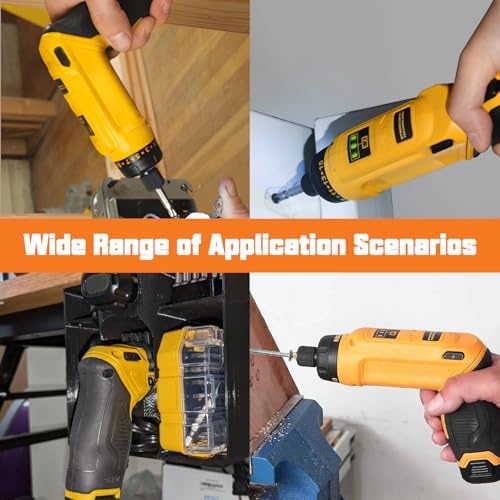 2-Pack 8V 2000mAh Li-ion Replacement Battery with Higher Safety and Longer Runtime - Compatible with Dewalt DCB080, DW4390, DCF680N1