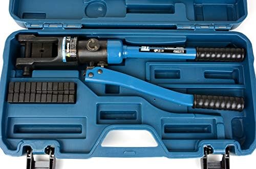 TEMCo Hydraulic Hand Crimping Tool for 1/16" to 1/4" Stainless Steel Cable Railing Fittings (Custom Cable Railing Crimper) – 11 US TONS Crimping