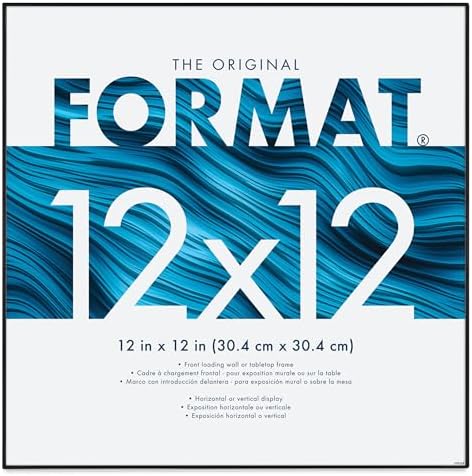 MCS Picture Frames The ORIGINAL FORMAT FRONT-LOAD Black 12x12 Frame - 12x12