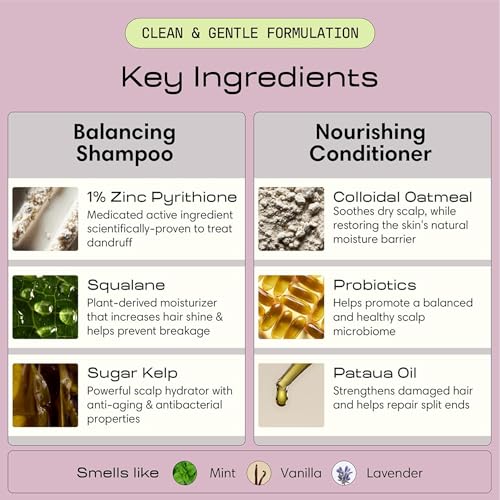 Jupiter Balancing Shampoo & Nourishing Conditioner for Men & Women - Clarifying Cleanse for Oily, Dry & Sensitive Scalp - Hydrates