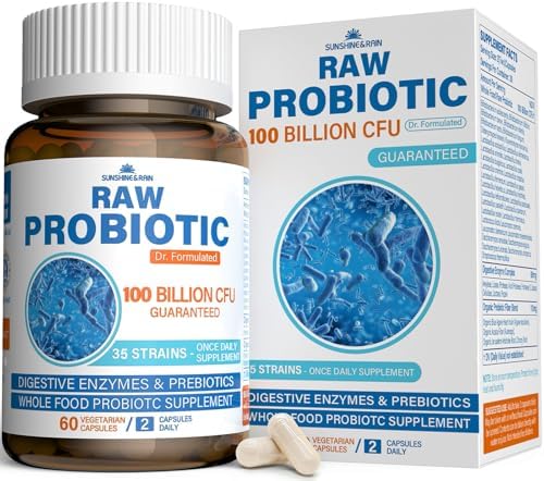 Probiotics for Women and Men, Probiotic + Prebiotic Enzyme Formula for Gut