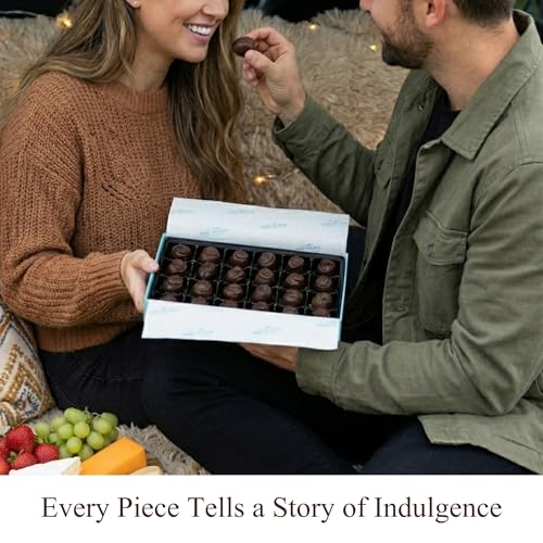 Andy Anand Belgian Dark Chocolate Cherry Cordials Gift Box - 25 Pieces