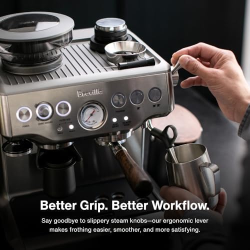 CREMA Coffee Products Replacement Steam Lever for Breville Espresso Machines | Ergonomic Stainless Steel Design | Compatible with Barista Express