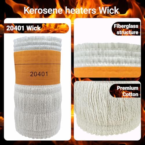 2-Pack 20401U Replacement Fiberglass Kerosene Heater Wick – 7" x 5.7" Pre-Cut, Fits American Wick AWHR-1100, DuraHeat DH1000, DynaGlo RMC-55R7