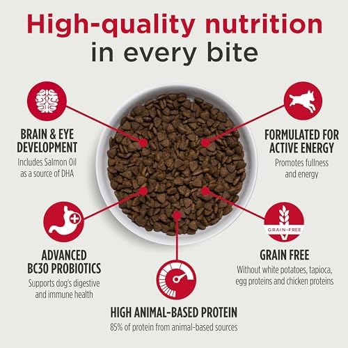 Nulo Freestyle Dry Puppy Food - Salmon & Peas, Premium Grain Free Dog Food for Puppies, Natural, High Protein Kibble with DHA, Omega 3 & Probiotics