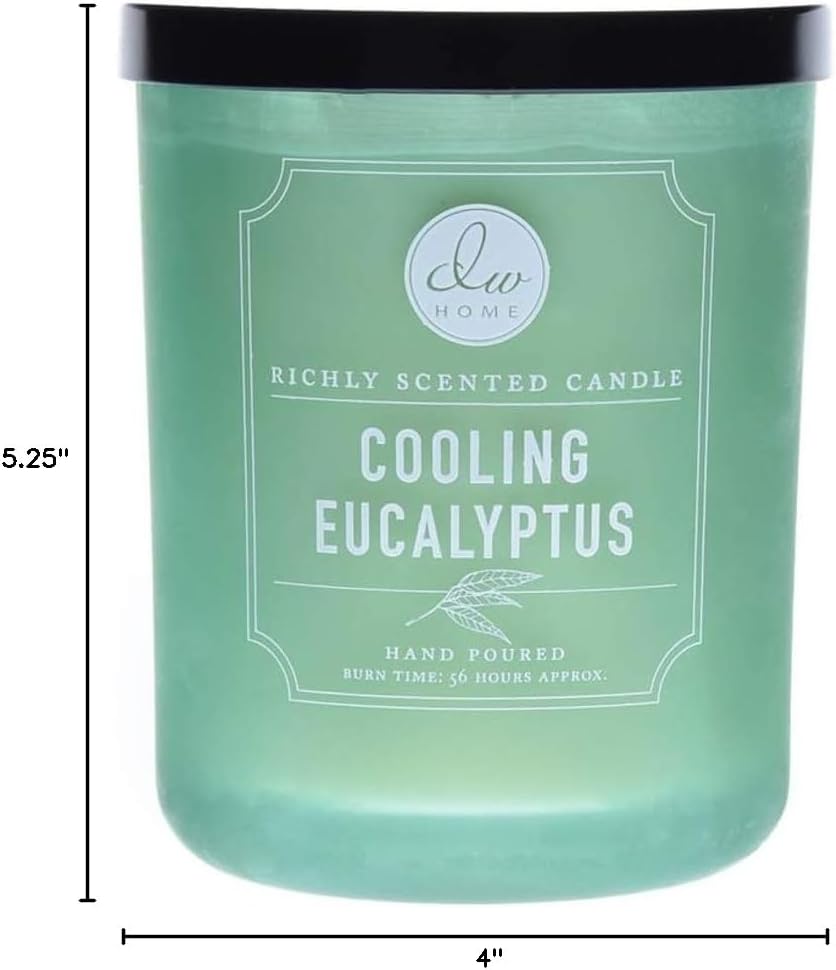 DW Home Cooling Eucalyptus Hand Poured Double Wick Candle 15.1 oz