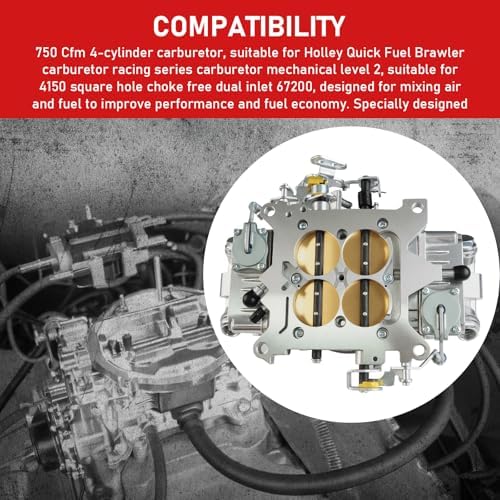 BR-67200 750 CFM 4 Barrel Carburetor for Brawler Race Series – Mechanical Secondary, 4150 Square Bore, No Choke
