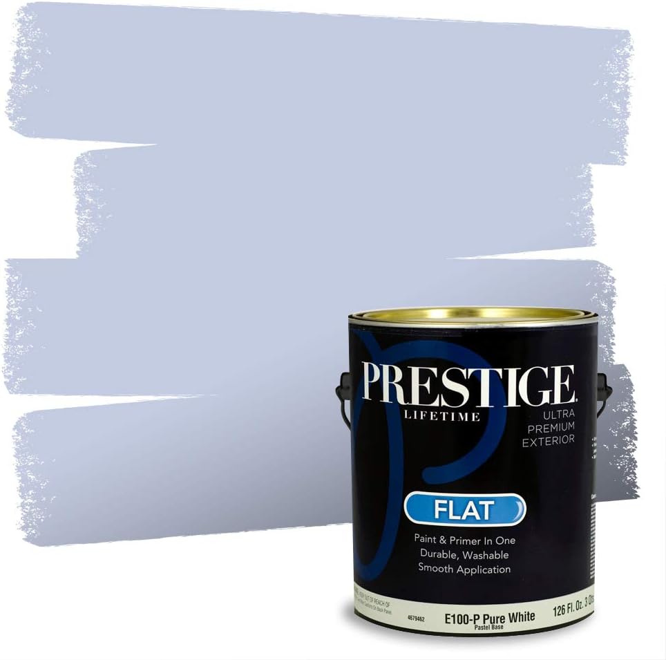 PRESTIGE Paints Exterior Paint and Primer In One, 1-Gallon, Satin, Comparable Match of Sherwin Williams* Blueblood*