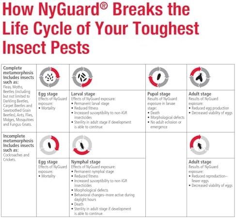 MGK NyGuard IGR Concentrate | Insect Growth Regulator | 140 ML | Break the lifecycle, Cockroach, Flea, Ant, Fly and Mosquito Concentrate, for Indoor/Outdoor Applications