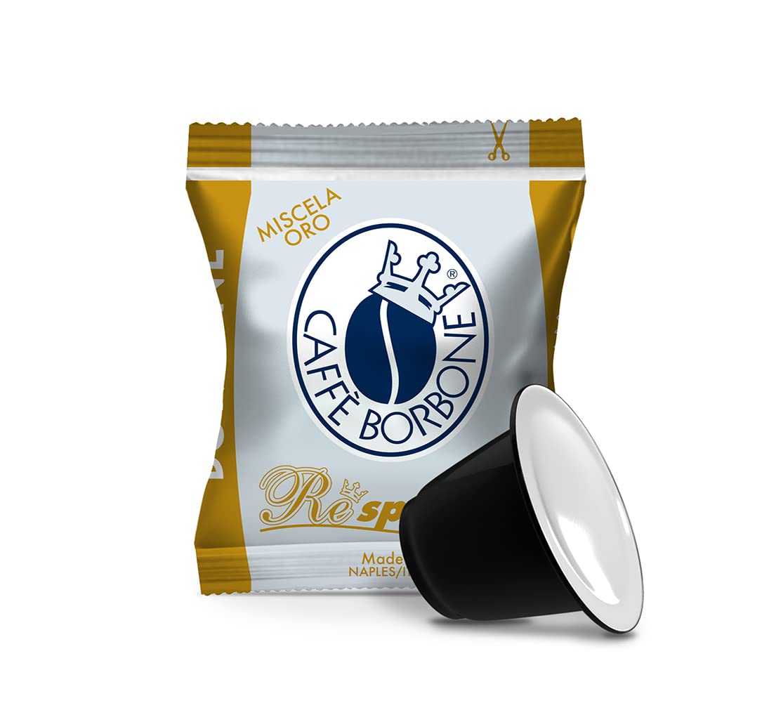 Caffè Borbone Miscela Nera Espresso Pods Compatible with Nespresso Original Machines, Dark Roast Black Blend, 100 Count Espresso Coffee Pods