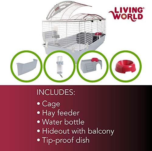 Living World - Deluxe Hybrid Habitat, X-Large | Rabbit, Guinea Pig, Chinchillas, and Small Animal Cage