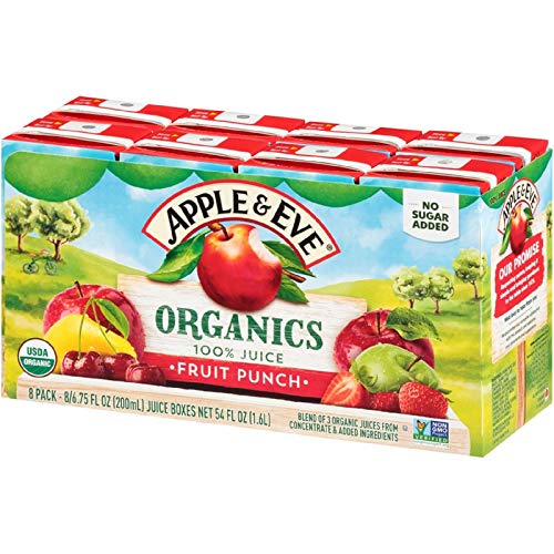 Apple & Eve Organics, Apple Juice, 6.75 Fluid-oz, 8 Count