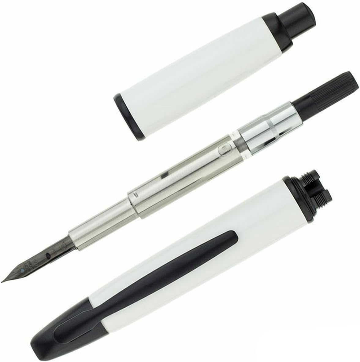 Pilot Namiki Vanishing Point Fountain Pen, 18-Karat Gold Fine Nib, Blue Ink (60746)