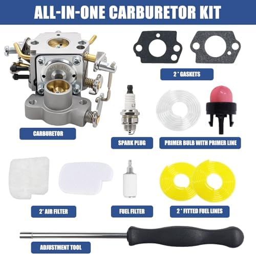 Podoy PP4218A P3314 Carburetor Compatible with Poulan Pro Chainsaw | Replaces 545070601 530070701 530035590, Compatible with P3416 P3816 PR4218 PP4218A 18" 35cc 42cc Craftsman ZAMA C1M-W26C