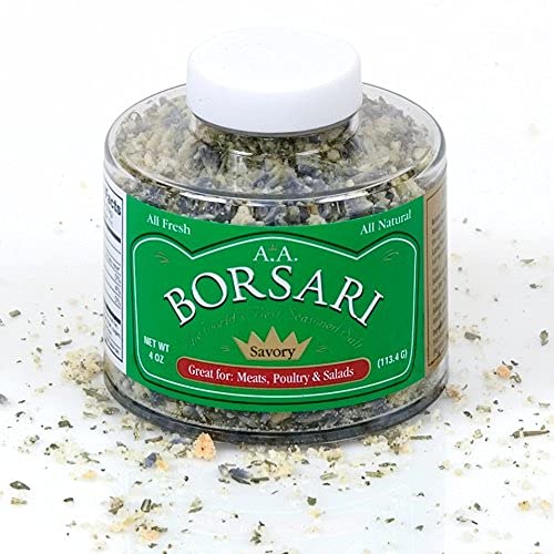 Borsari Seasoned Salt Combo - Multi-Use All Purpose Original and Orange Ginger Seasonings - Gourmet Sea Salt Blends With Herbs and Spices - Set of 2, 4 oz Shaker Bottles