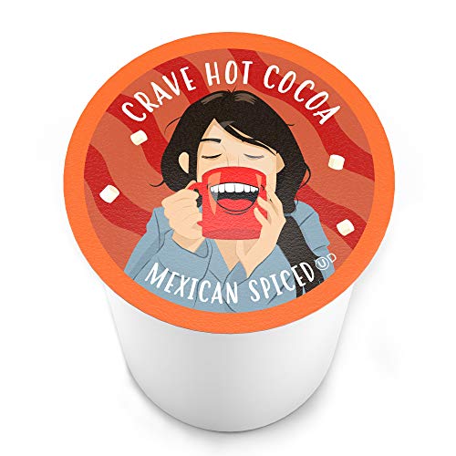 Crave Hot Chocolate Pods, Compatible with 2.0 K-Cup Brewers, Mint Chocolate, 40 Count