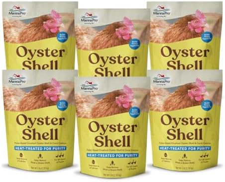 Manna Pro Crushed Oyster Shell for Chickens, Calcium Supplement, 5 lb Bag