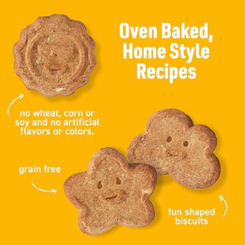 Cloud Star Wag More Bark Less - Dog Treats - Crunchy Biscuits - Grain Free Peanut Butter & Apples - 14 oz Box