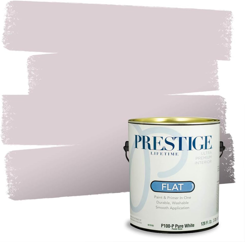 PRESTIGE Paints Exterior Paint and Primer In One, 1-Gallon, Satin, Comparable Match of Sherwin Williams* Ash Violet*