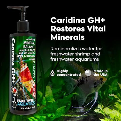 Brightwell Aquatics Caridina GH+ Shrimp Mineral Supplement RO/DI, 250ml