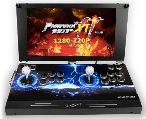 TOJASDN 30000 in 1 Portable Arcade Game Console 17.5-inch HD Screen Dual Players Pandoras Box 80S