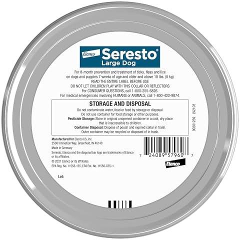 Seresto Large Dog for Dogs Over 18 lbs. & Seresto for Cats Vet-Recommended Flea & Tick Treatment & Prevention Collars | 8 Months Protection Each