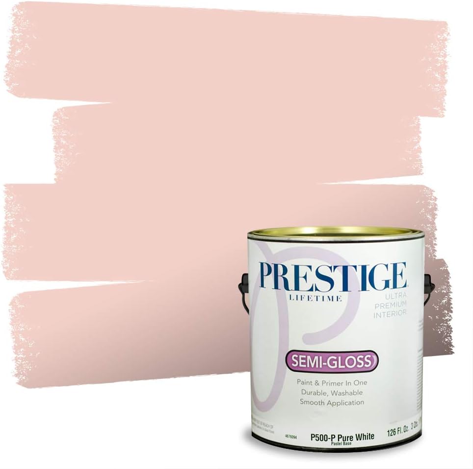 PRESTIGE Paints Exterior Paint and Primer In One, 1-Gallon, Satin, Comparable Match of Sherwin Williams* Real Red*
