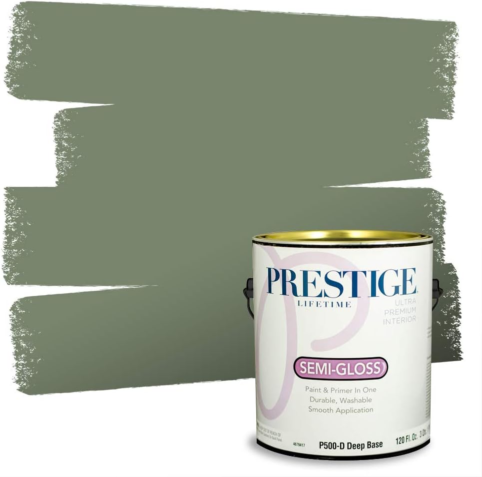PRESTIGE Interior Paint and Primer in One, Garden Sage, Eggshell, 1 Gallon