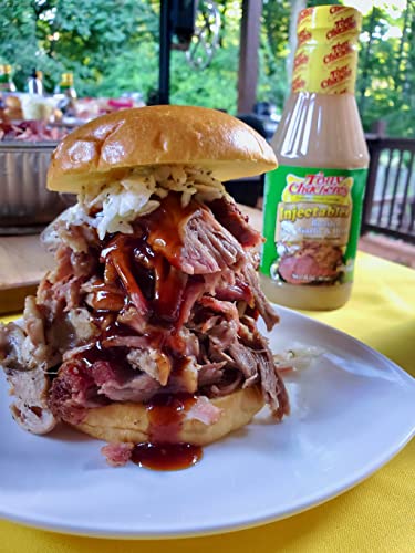 Tony Chachere Injectable Marinade 17 Fl Oz, Roasted Garlic and Herb (Pack of 3, Garlic)