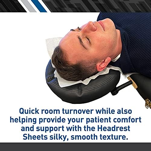 BodyMed® Premium Headrest Paper Sheets – With Slit – Disposable Medical Face Barrier – Exam Paper Sheets – Case of 1