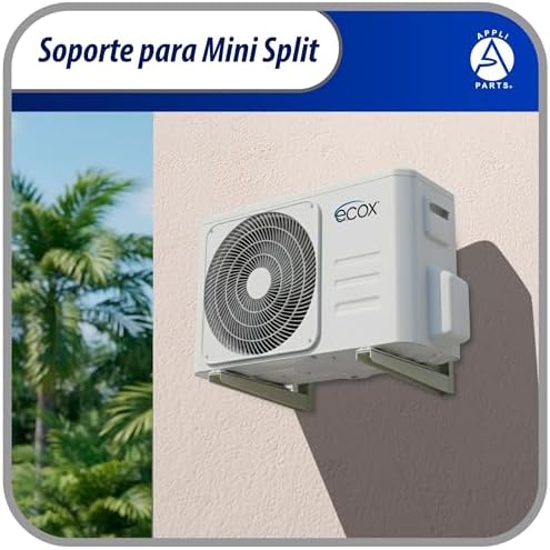 Appli Parts APAB-3160 Mini Split Wall Mounting Bracket, Heavy Duty Outdoor Support Up to 352 lbs. Fit 5000 to 36000 BTU Units, Includes Level Cross Bar, Anti Vibration Pads and Full Installation Kit