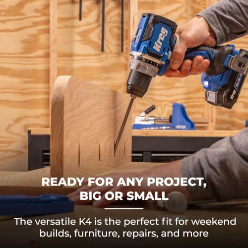 Kreg K4 Pocket Hole Jig - Adjustable, Versatile Jig for Strong Joints - Create Perfect