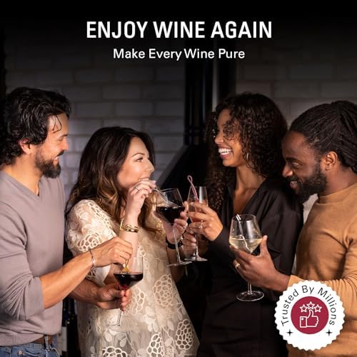 PureWine The Wand Wine Purifier, Removes Histamines & Sulfites - 8 Wands | Wine Wand Filters Before You Drink; Remove Sulfites & Histamines; Helps Wine Allergies & Headaches. Purifies 3 glasses/wand