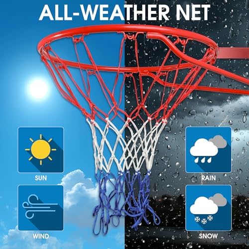 Cannon Sports Heavy Duty Basketball Net Replacement - 21 Inches - 12 Loop Standard Size - Weather Resistant for Indoor/Outdoor Courts - Fits All Standard Rims