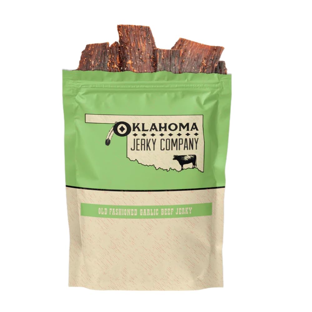 Old Fashioned Hickory Beef Jerky - No Frills Tough and Old Style Dry Beef Jerky - All Natural, Gluten Free, No Added Preservatives and No Added MSG, Healthy Protein Snacks, 2 oz (Pack of 3)