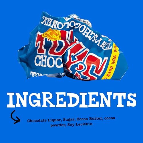 Tony's Chocolonely 42% Dark Milk Chocolate Bar with Pretzel & Toffee - Dark Milk Chocolate, Pretzel & Toffee Chunks, Belgium Chocolate